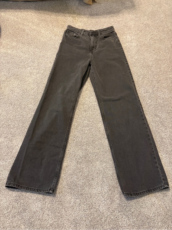 H&M Denim - H&M Women's Straight-Leg Jeans in Washed Black